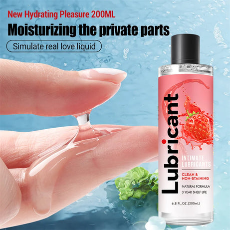 Strawberry Fruity Water Based Personal Lubricant