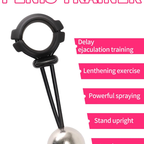 Weight-bearing Cock Ring Drop Ball Penis Heavy Stretcher Penis Erection Enlarger penile training Pendant Sex Toys For Men