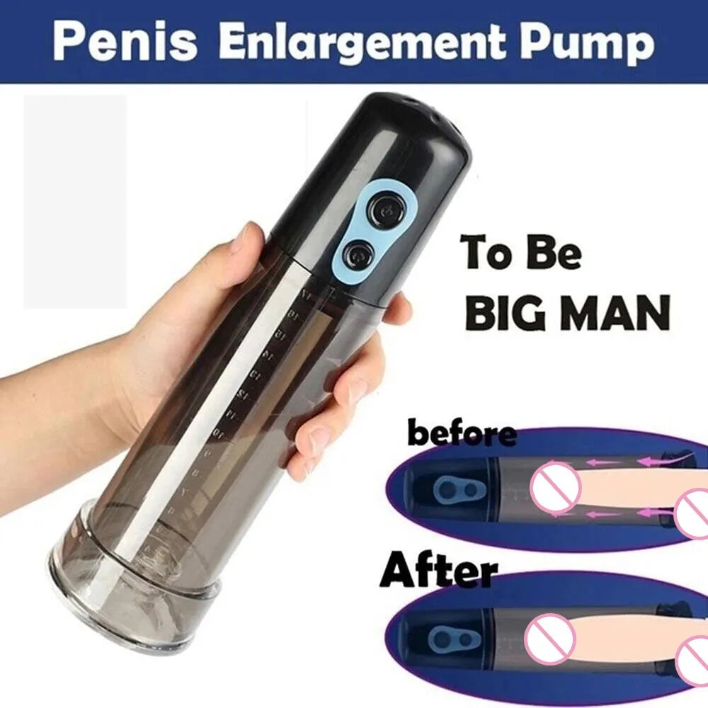 Electric Penis Pump Masturbator and Enlargement Massager