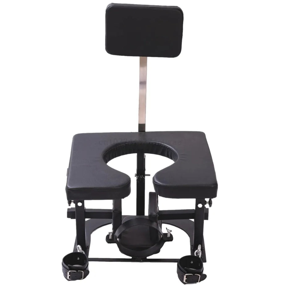 Adjustable Queening Chair, Throne Chair, BDSM Chair, BDSM benches with Adjustable Neck Splint