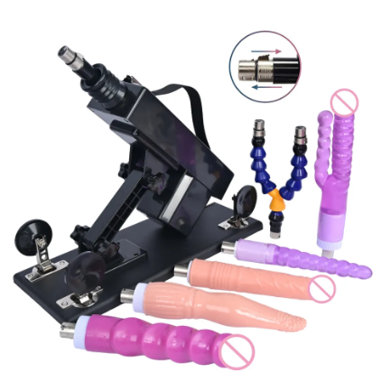 Classic Rough Beast Sex Machine for Women Automatic Vibrator with Attachment Dildo Telescopic Pumping Gun Masturbation Machine