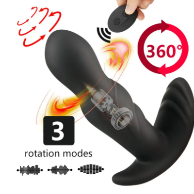 Prostate Massager Warmer with 360 Rotation