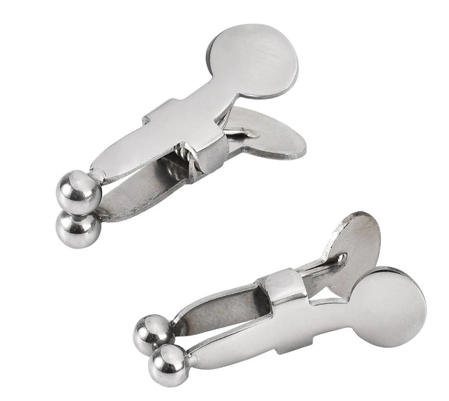 Female Stainless Steel Nipple Clamp Slave Stimulator Metal Nipple Clips Breast Bondage Restraint Sex Toy Woman