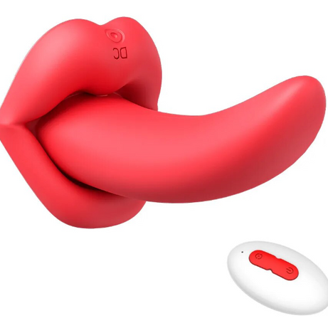 Vibromasseur léchant la langue Télécommande Stimulation du clitoris et du point G