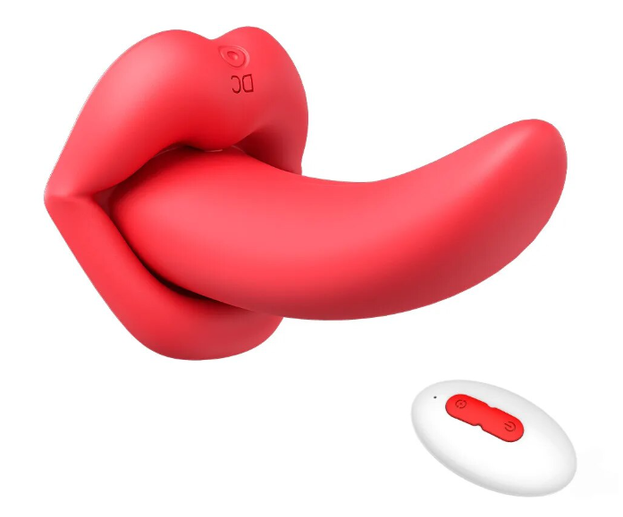 Vibromasseur léchant la langue Télécommande Stimulation du clitoris et du point G