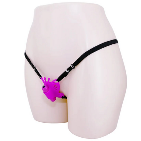 Stimulation clitoridienne de vibrateur papillon portable pour les culottes des femmes