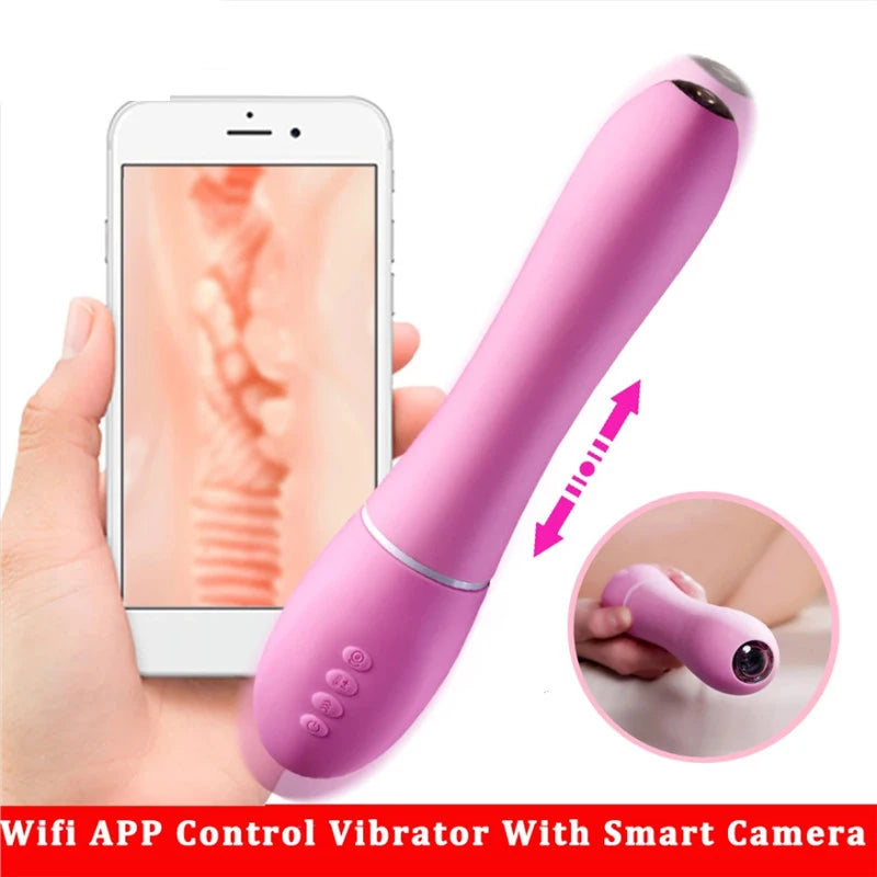 Camera Vibrating Dildo Sex Toys for Women Mastubator G-Spot APP Control Camera Endoscopic Intelligent Heating Sex Machine