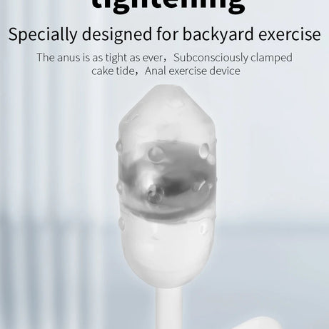 Transparent Anal Plug Exercise with Built-in Gravity Ball Wearable Butt Plug for the Prostate