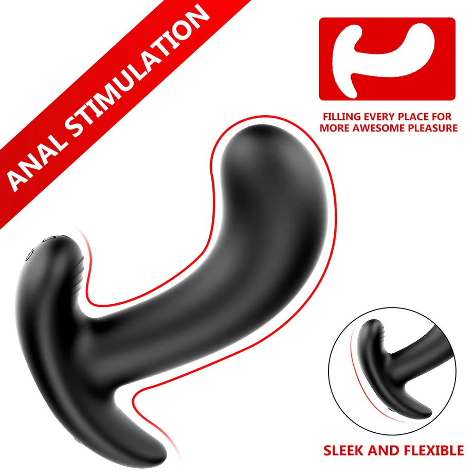 Plug Anal vibrant avec télécommande sans fil pour homme, jouet sexuel en Silicone portable pour adultes, vibrateur, Massage de la Prostate